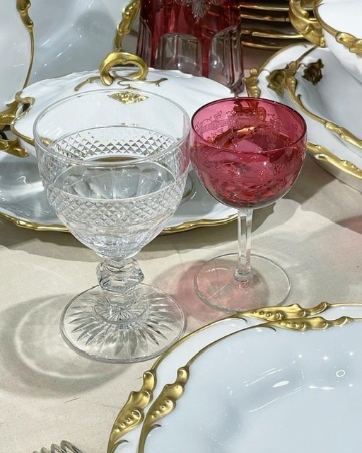 12 Verres à Eau Saint Louis Trianon-photo-3