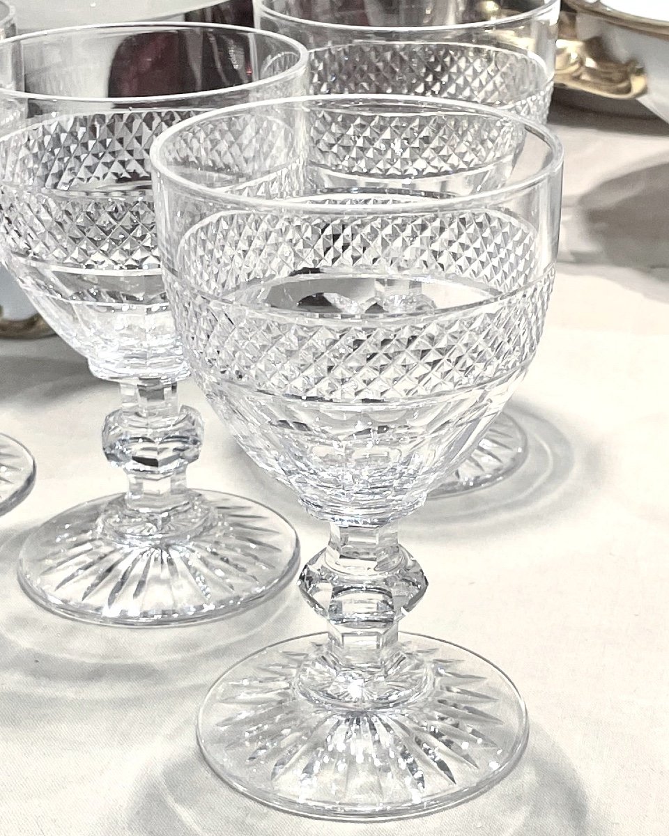 12 Verres à Eau Saint Louis Trianon