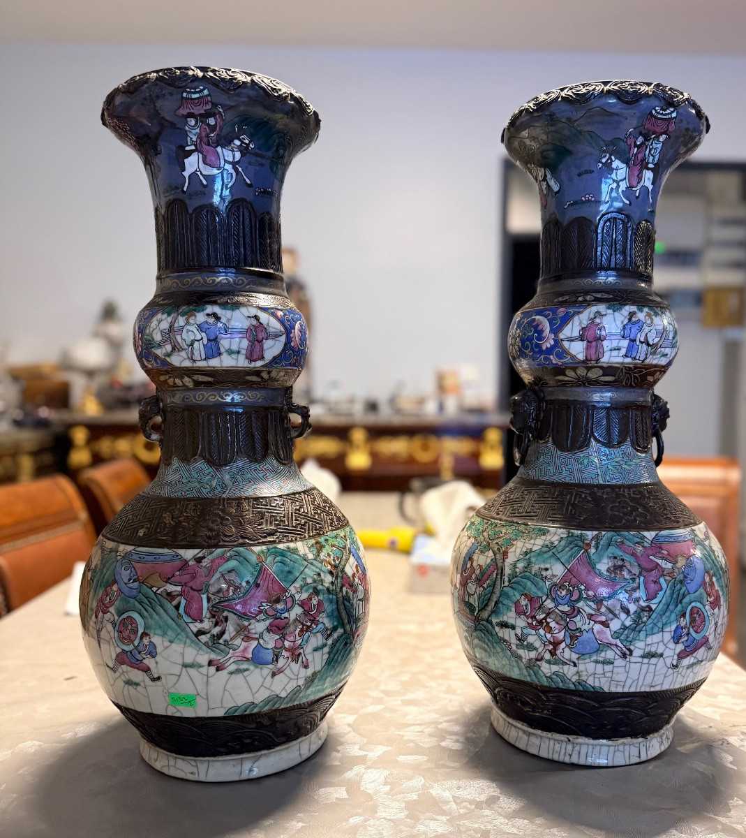 Paires de vase nankin 
