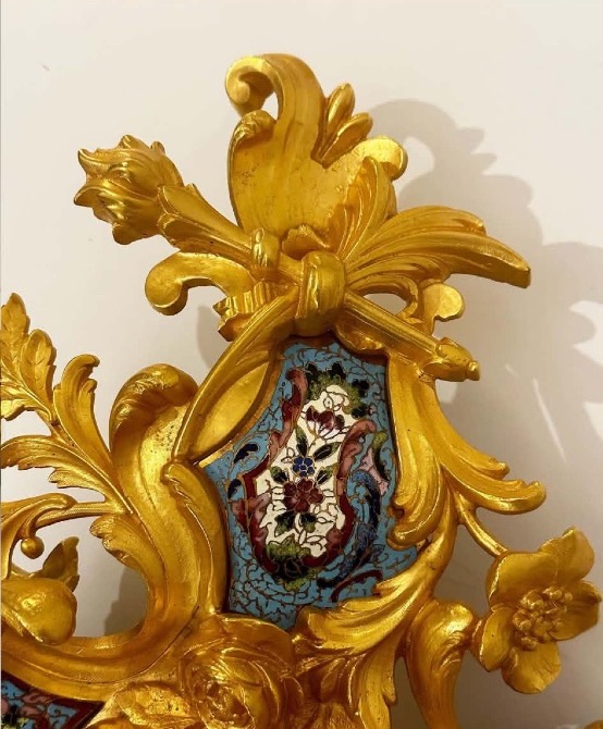Bronze Cloisonné Enamel Plaque-photo-2