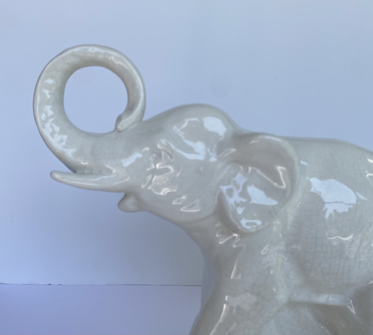 Elephants, Crackled Earthenware, L. François (1882–1965)-photo-4