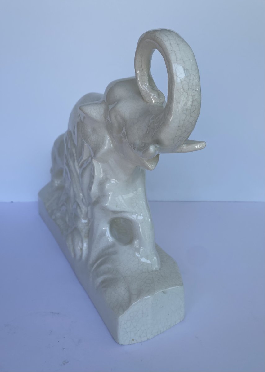 Elephants, Crackled Earthenware, L. François (1882–1965)-photo-3