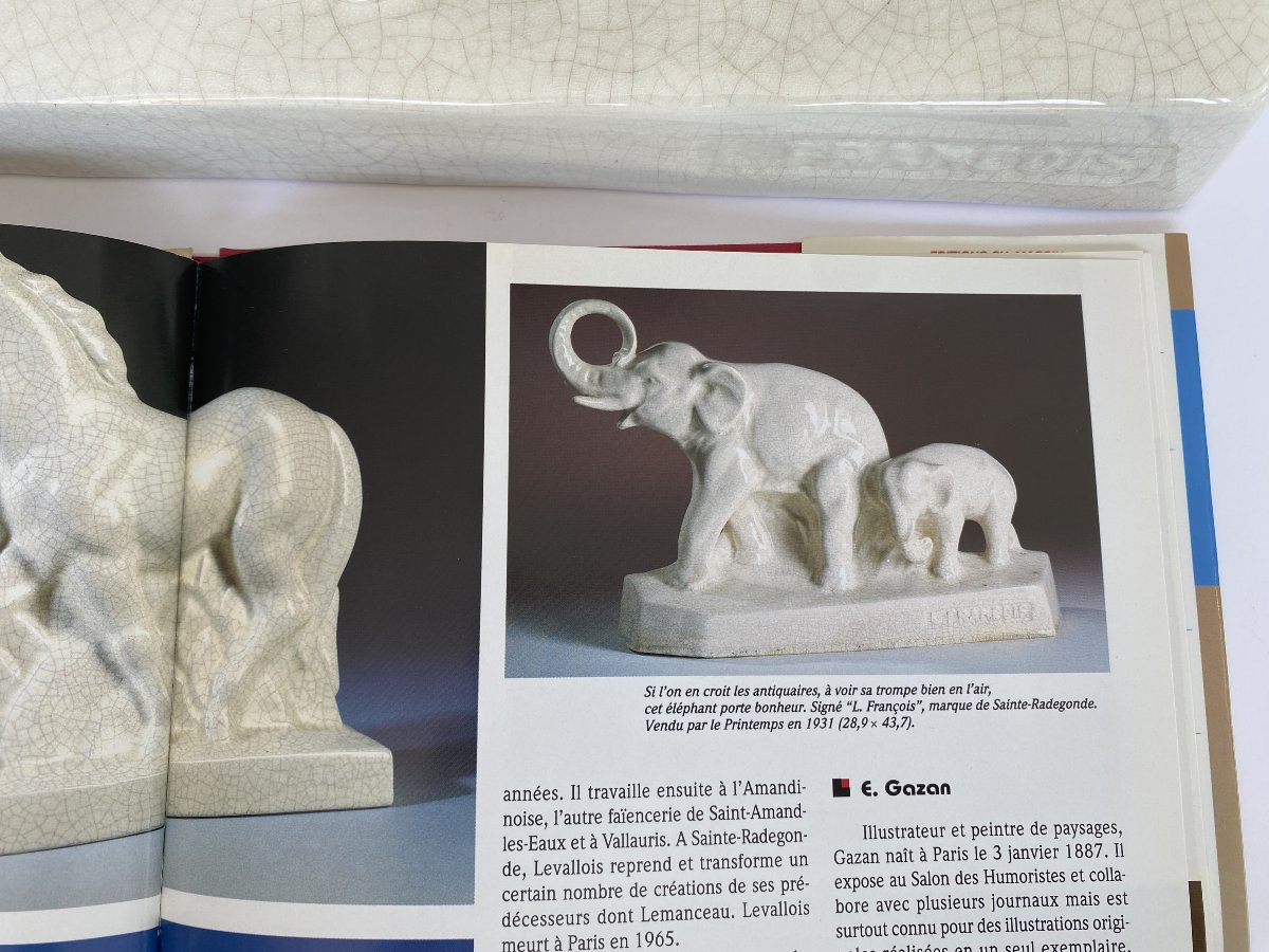 Elephants, Crackled Earthenware, L. François (1882–1965)-photo-6