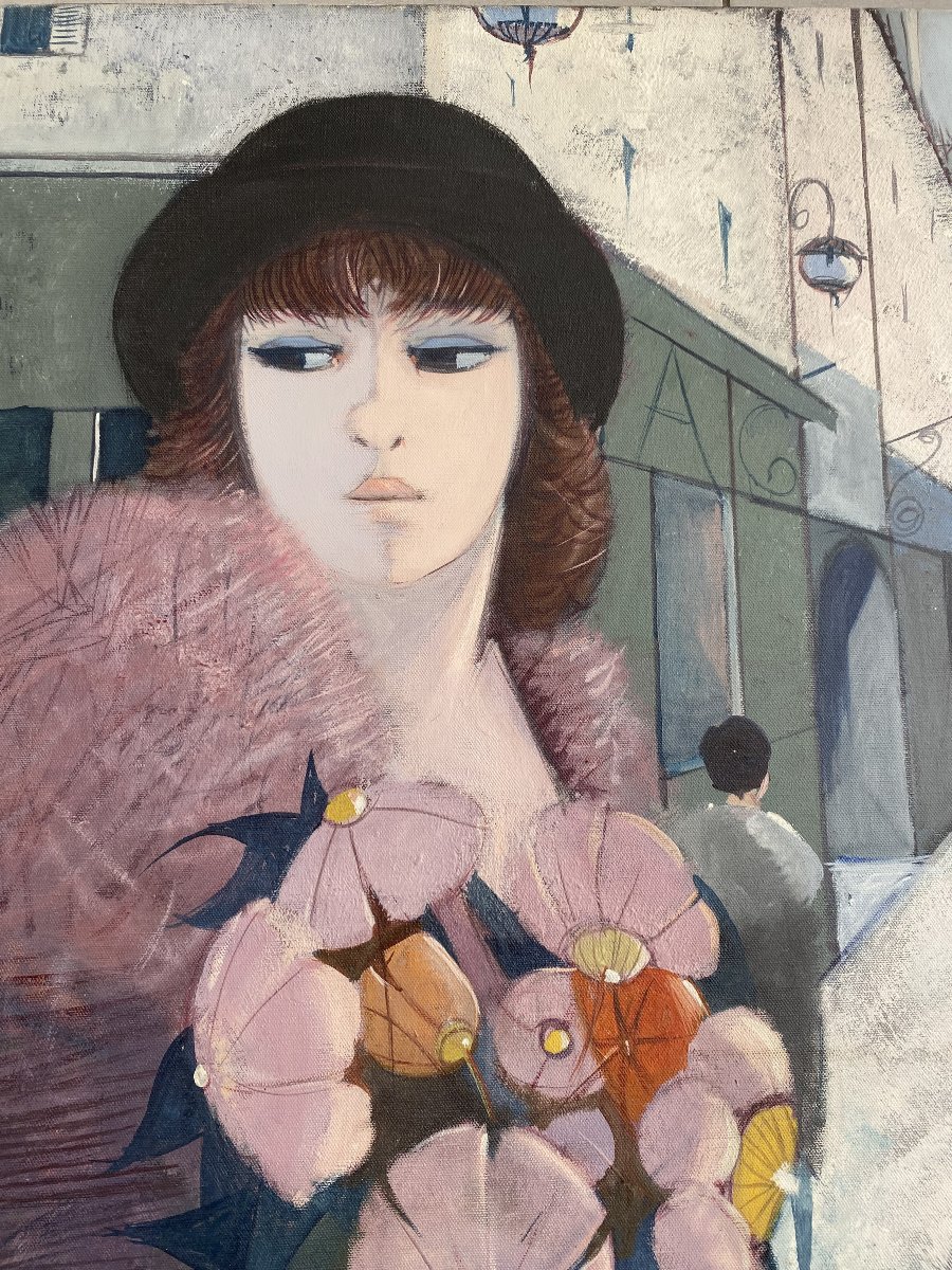 " Le Quai", Charles Levier (1920 -2003), HST-photo-3