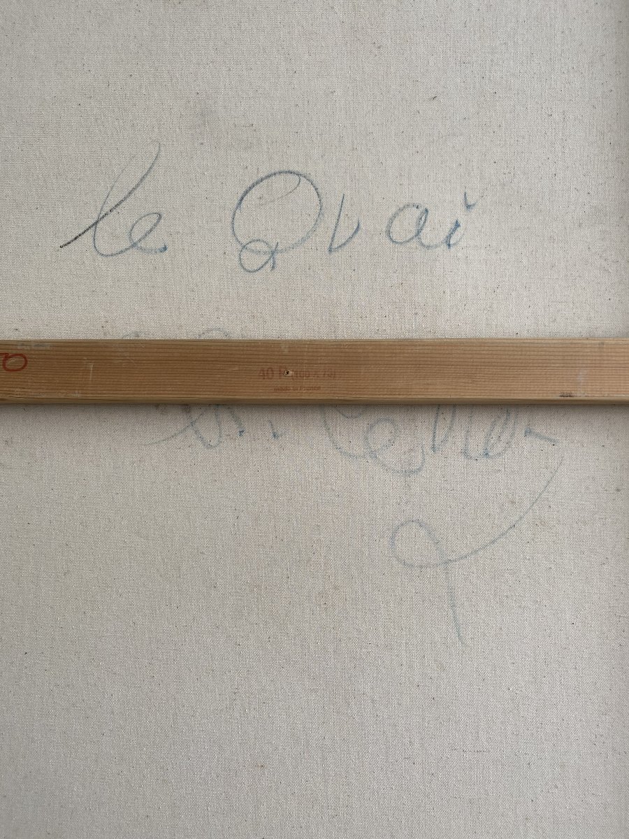 " Le Quai", Charles Levier (1920 -2003), HST-photo-3