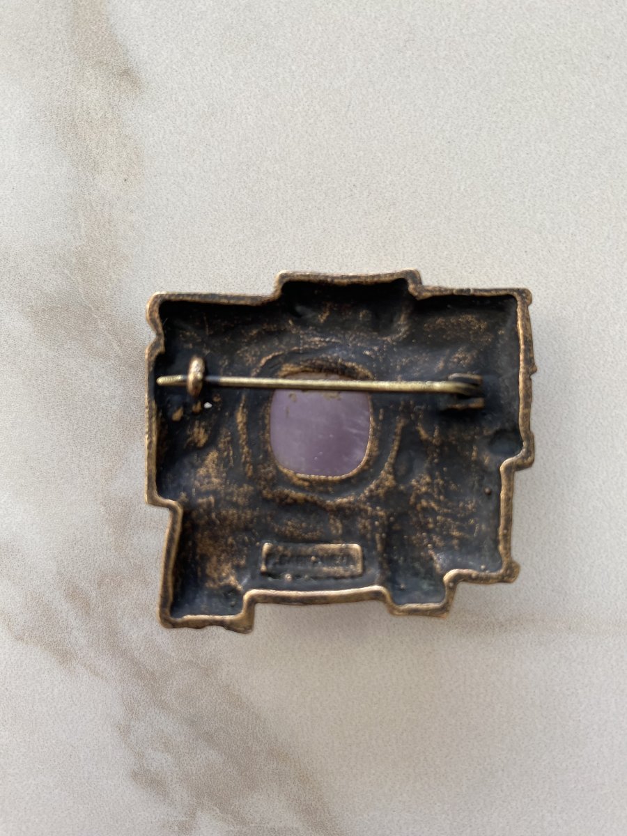 Finnish Art Deco Brooch, Pentti Sarpaneva (1925–1978)-photo-3