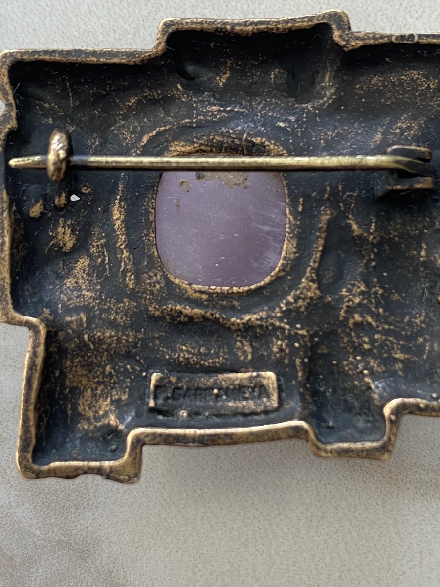 Finnish Art Deco Brooch, Pentti Sarpaneva (1925–1978)-photo-4