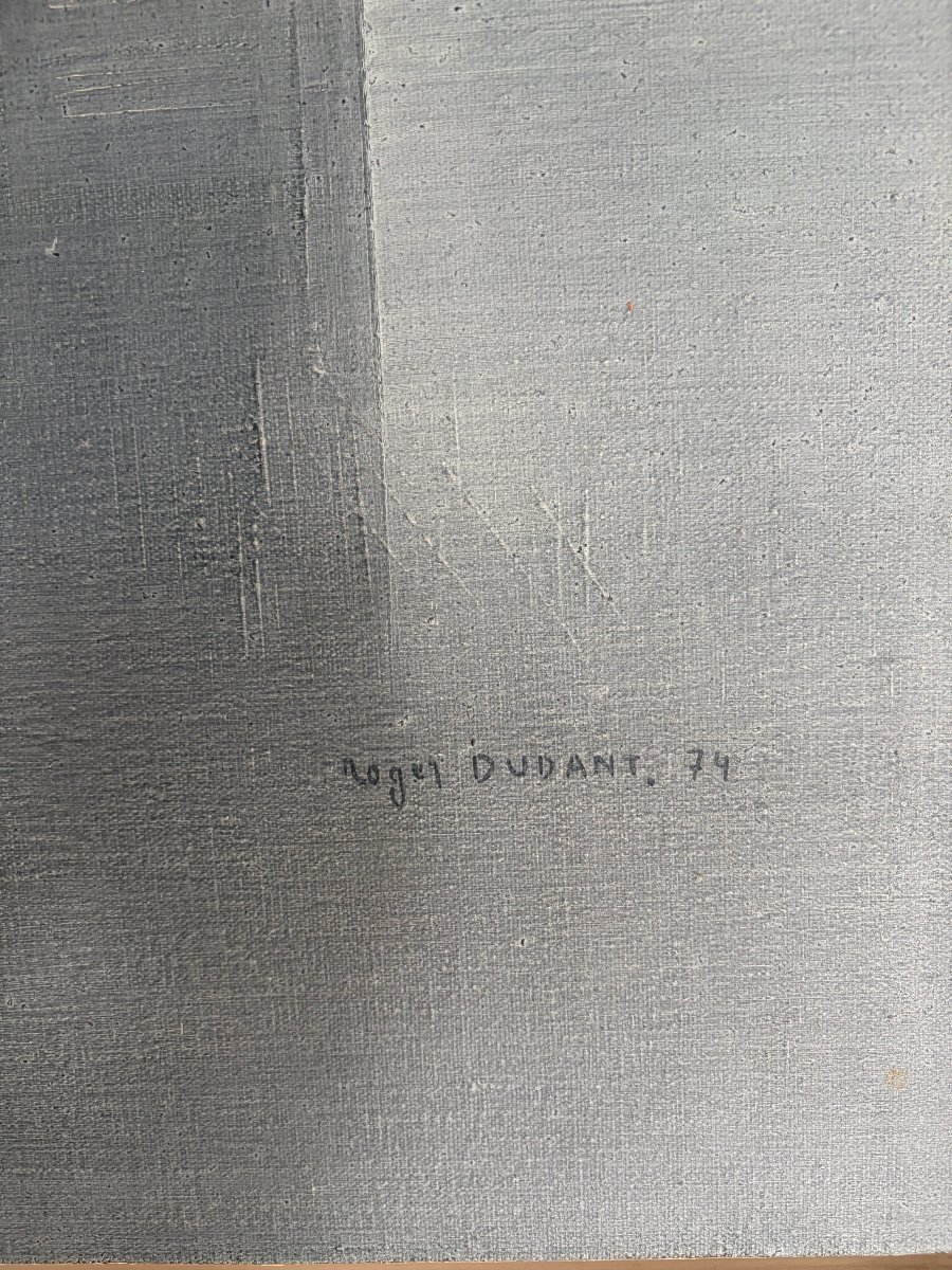 Tableau de Roger Dudant  ( Laplaigne, 1929 - Péruwelz, 04/03/2008 ), 1974-photo-4