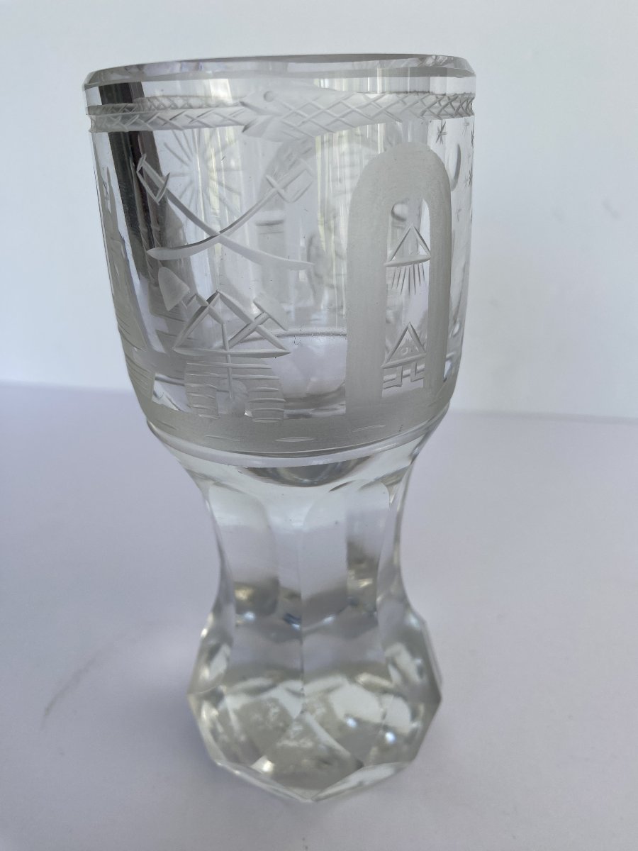 Masonic Glass Made Of Cut Crystal-photo-2