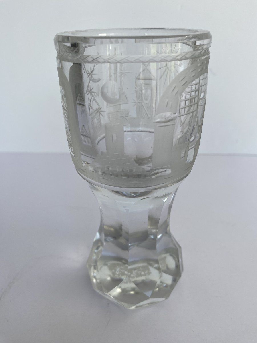 Masonic Glass Made Of Cut Crystal-photo-3