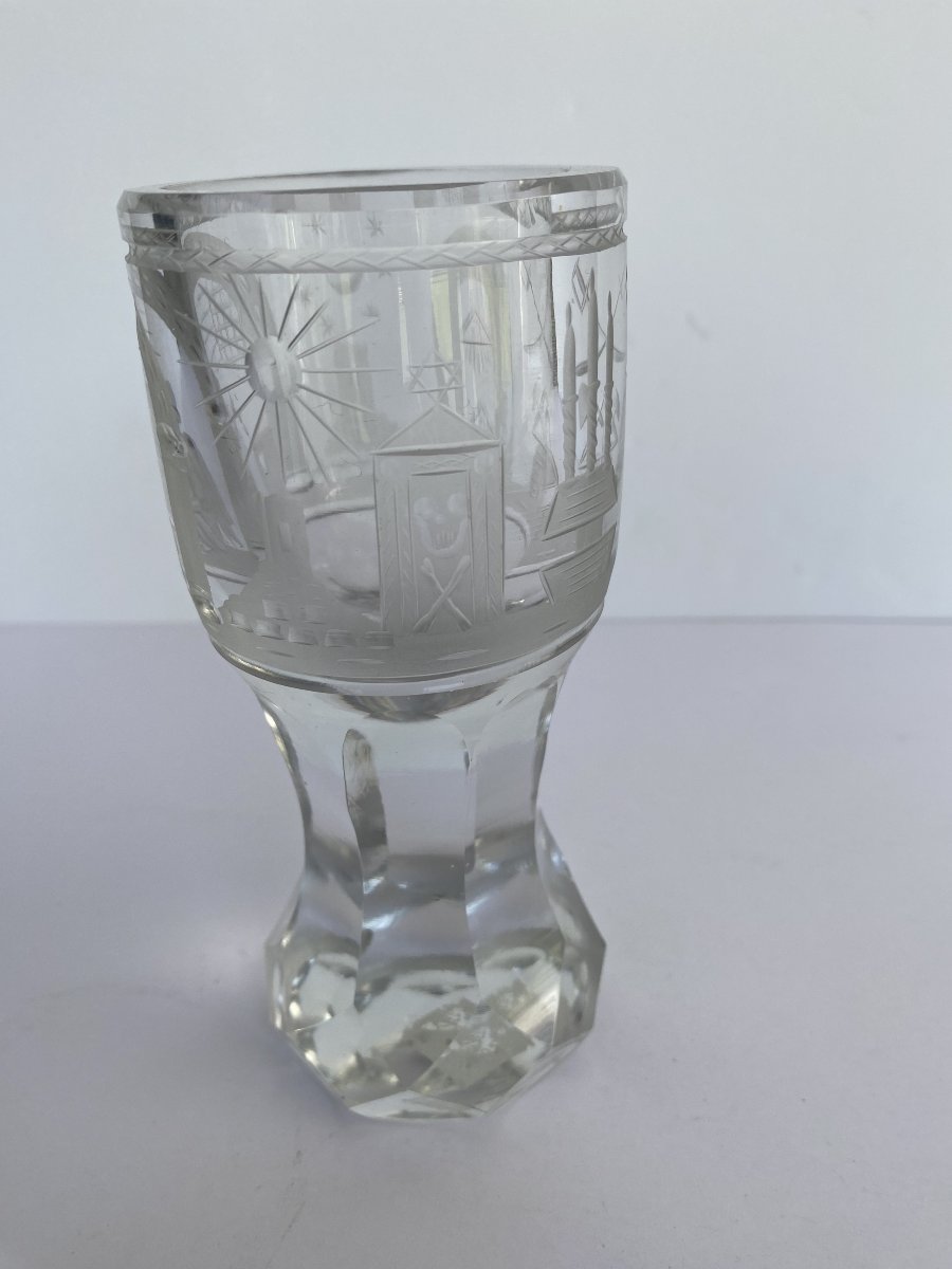 Masonic Glass Made Of Cut Crystal-photo-1