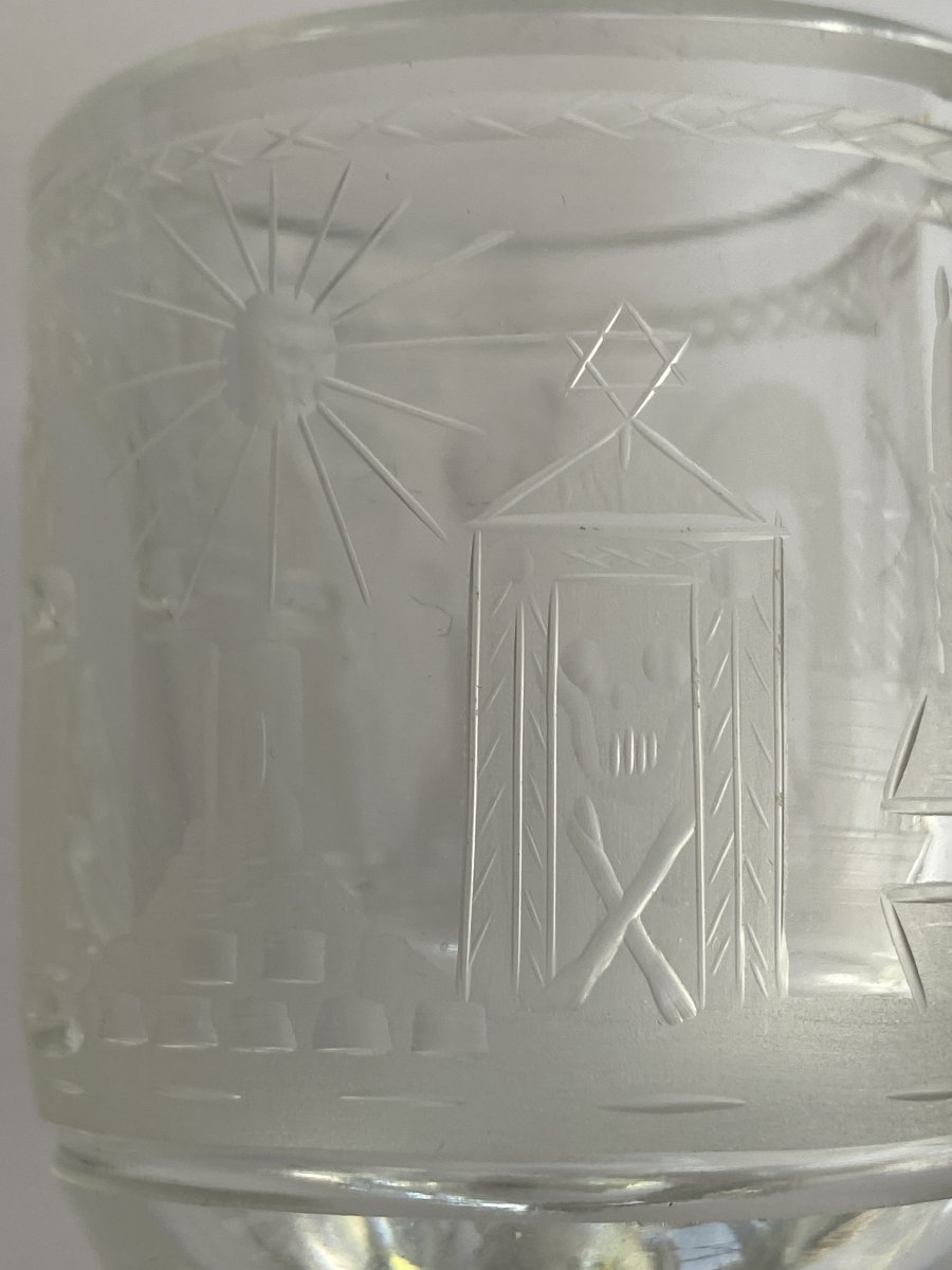 Masonic Glass Made Of Cut Crystal-photo-4
