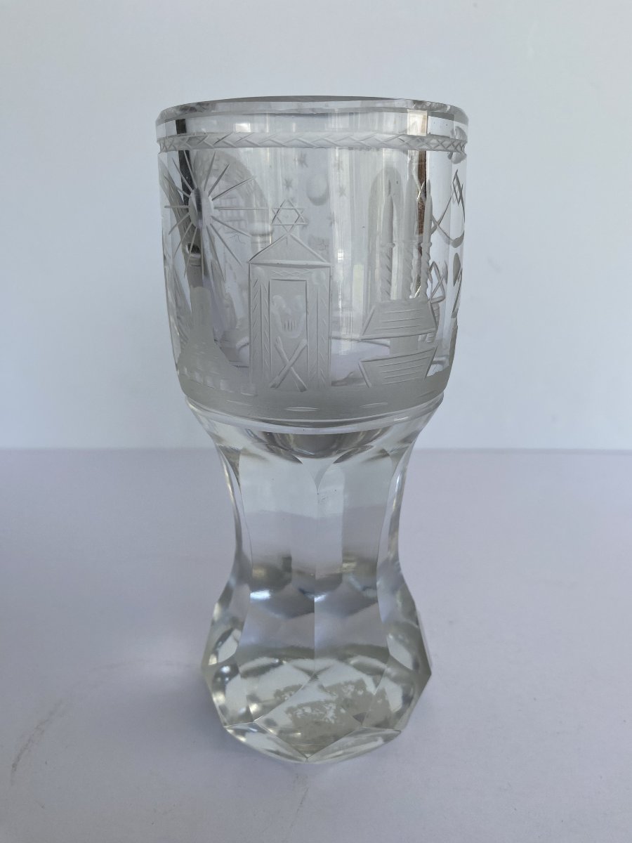 Masonic Glass Made Of Cut Crystal