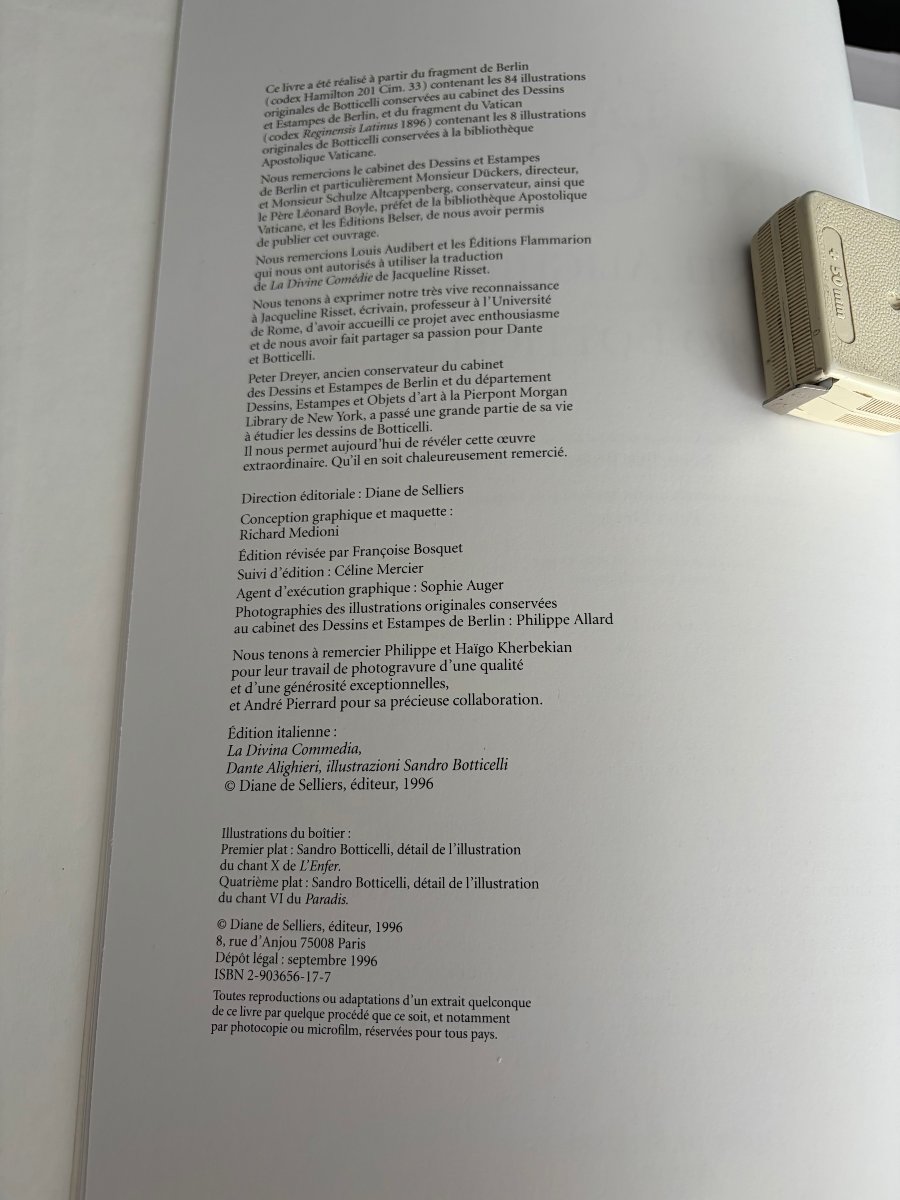 Livre "La Divine Comédie", Dante Alighieri, édition d'art de Diane de Selliers, France, 1996-photo-2