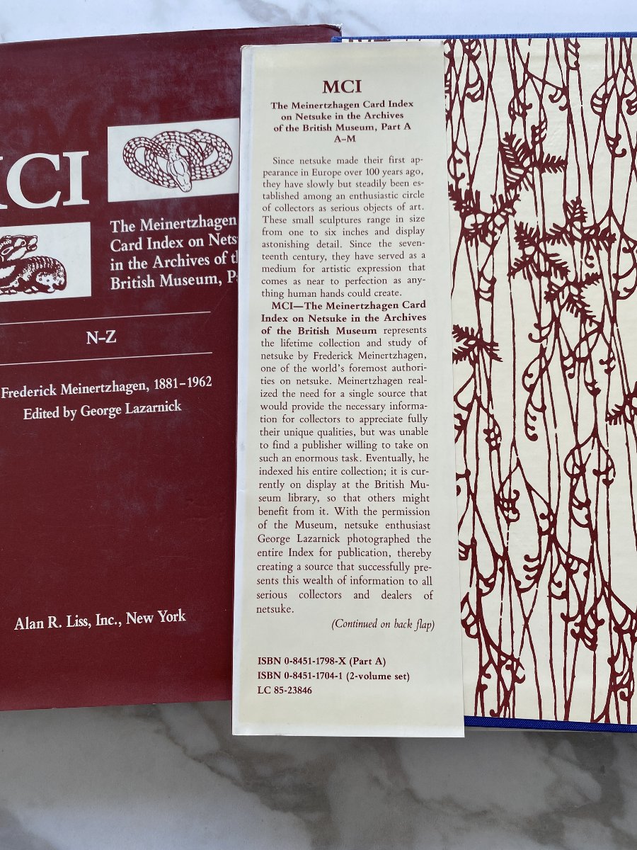 Mci, The Meinertzhagen Card Index On Netsuke In The British Museum Archives, A And B -photo-2