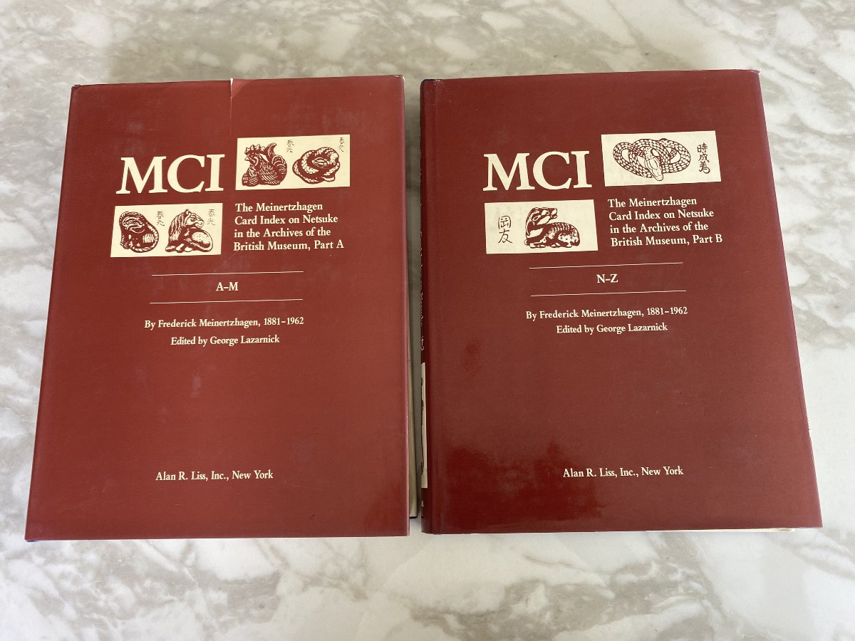 Mci, The Meinertzhagen Card Index On Netsuke In The British Museum Archives, A And B 