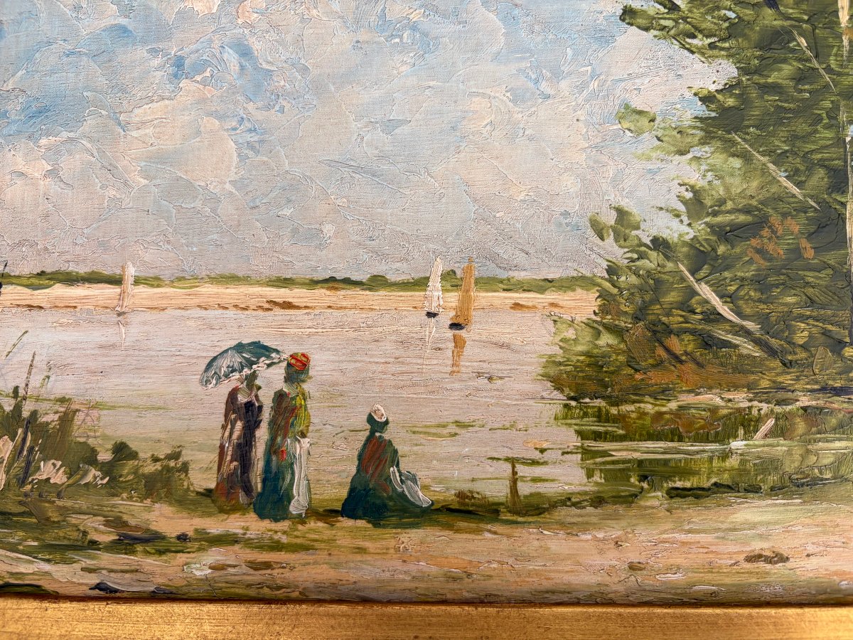 "the Coast Of Grace," Stefani (1938), Oil On Panel-photo-2