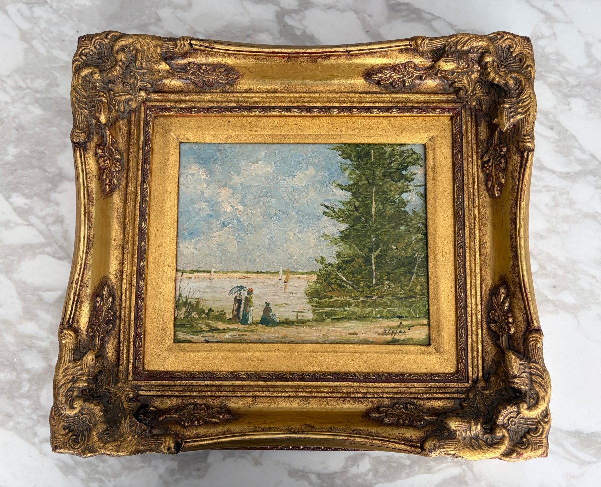 "the Coast Of Grace," Stefani (1938), Oil On Panel