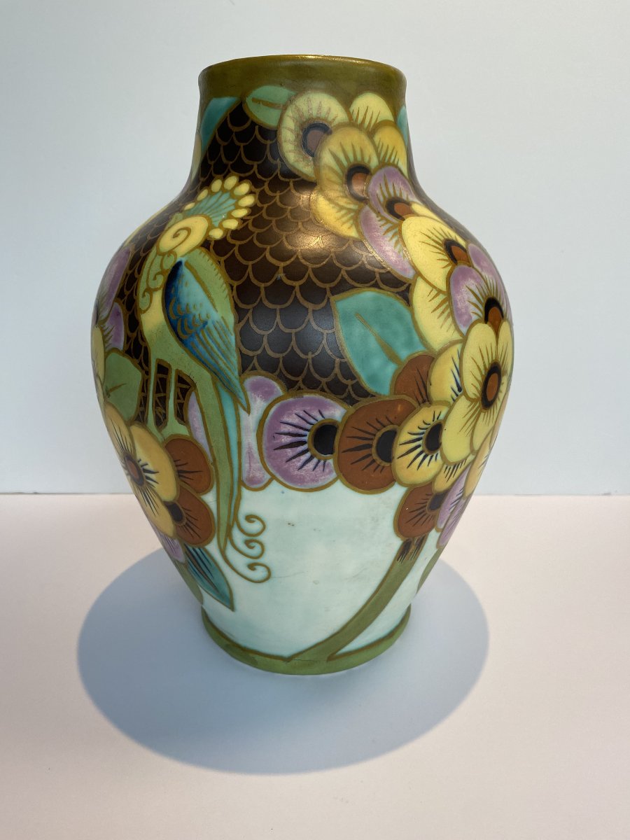 Vase en céramique Catteau, Boch Frères Keramis, D1740-photo-4