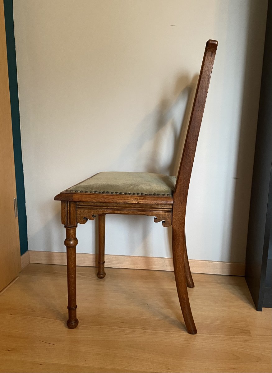 Pair Of Art Nouveau Chairs-photo-4