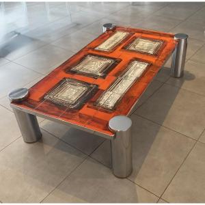Table basse en céramique années 60'