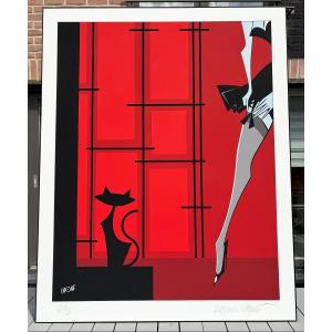 "rendez-vous," A Signed Lithograph By Antonio Lapone, Numbered 1/5