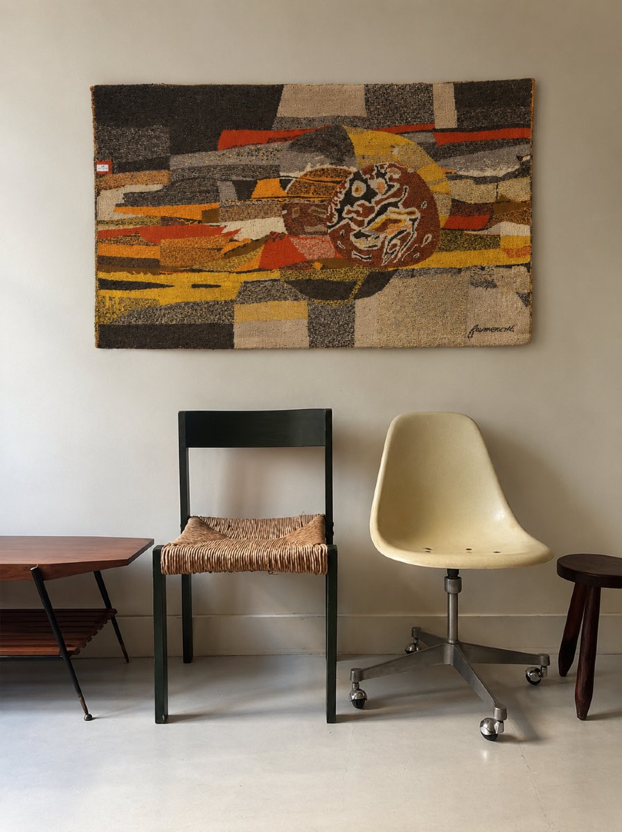Tapisserie d'Aubusson Eclipse - René FUMERON (1921-2004)-photo-2