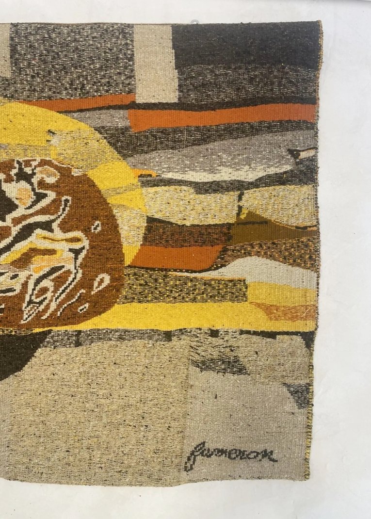 Tapisserie d'Aubusson Eclipse - René FUMERON (1921-2004)-photo-2