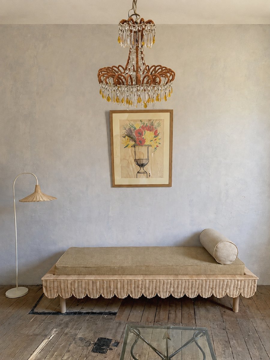 Antique Chandelier With Tassel Decorations, In The Genoese Or Ligurian Style