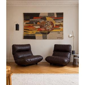 "eclipse" Aubusson Tapestry - René Fumeron (1921–2004)