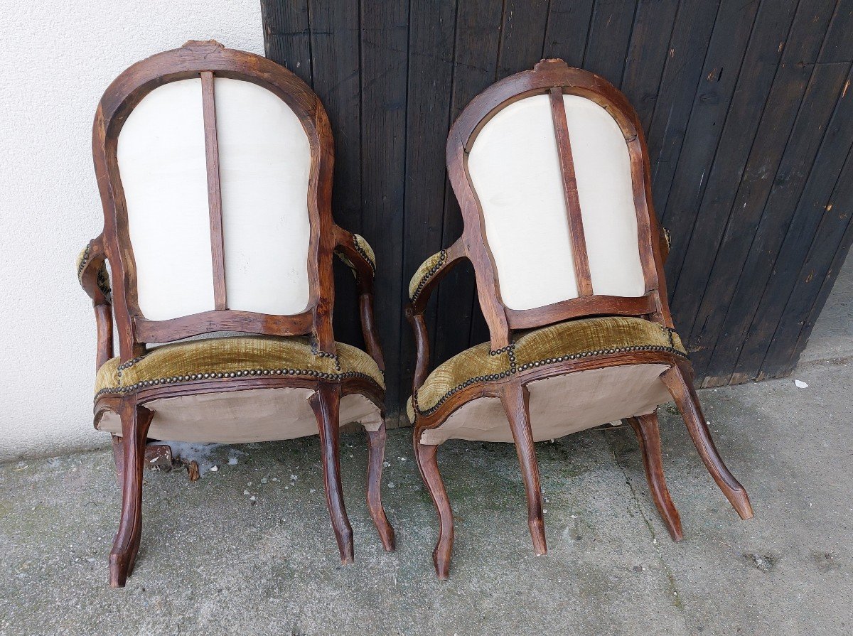 Paire de fauteuils Louis XV-photo-2