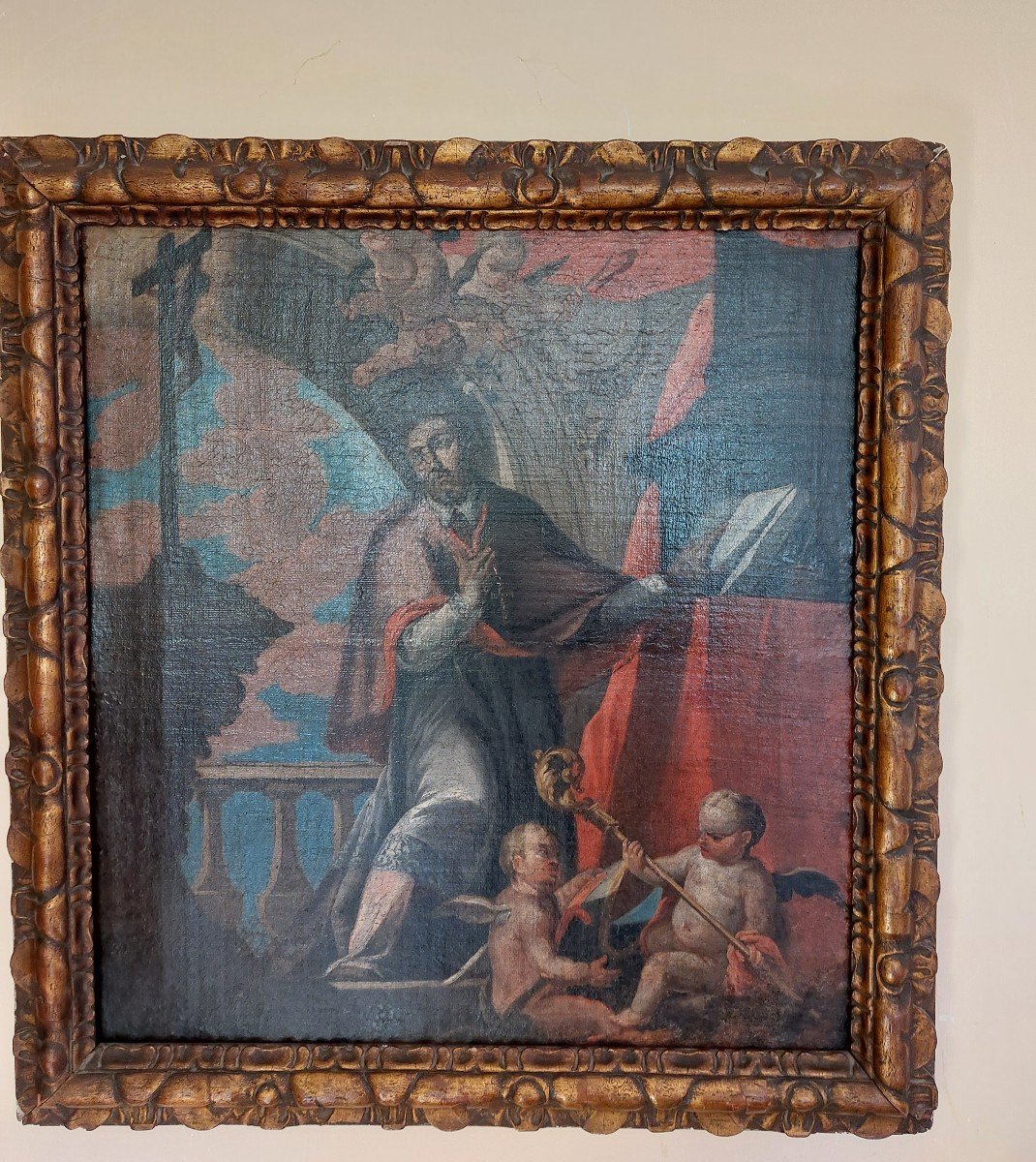 Huile sur toile epoque XVIIeme