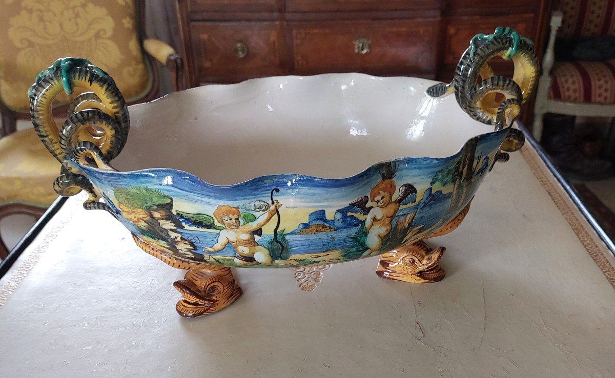 Jardiniere en majolique-photo-2