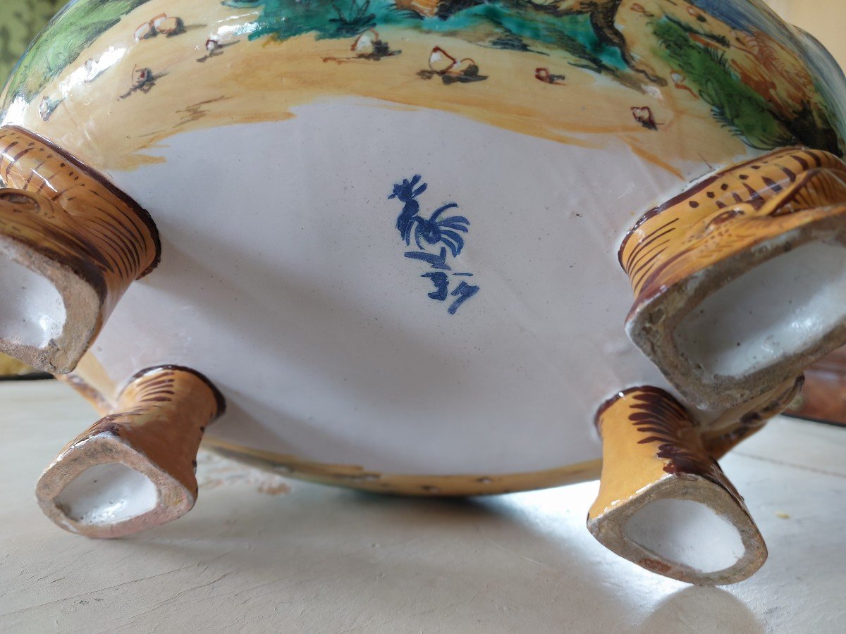 Jardiniere en majolique-photo-3