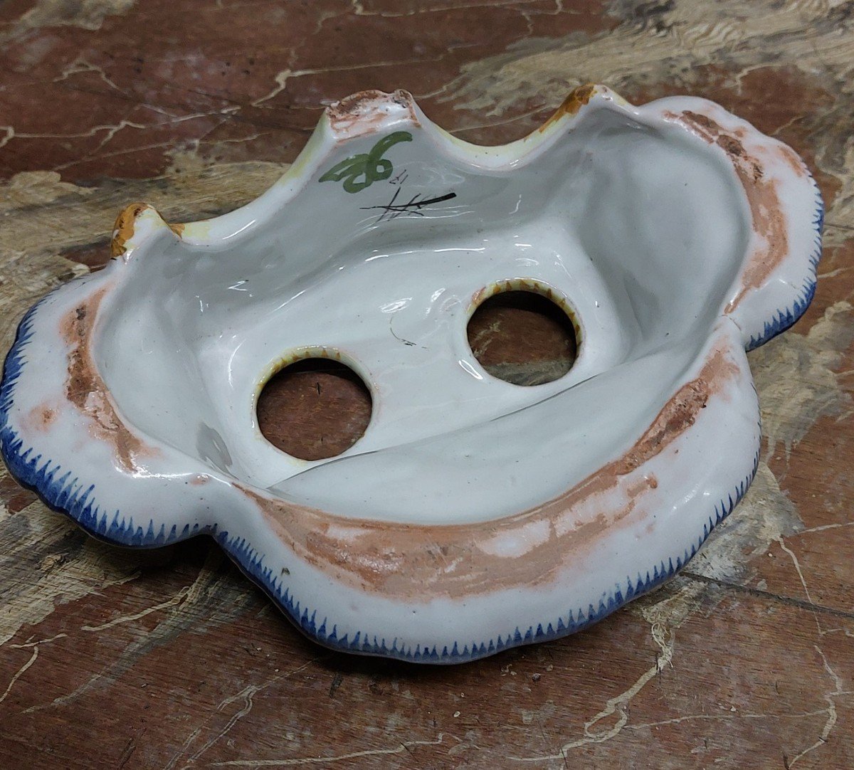 Nevers Earthenware Inkwell-photo-1