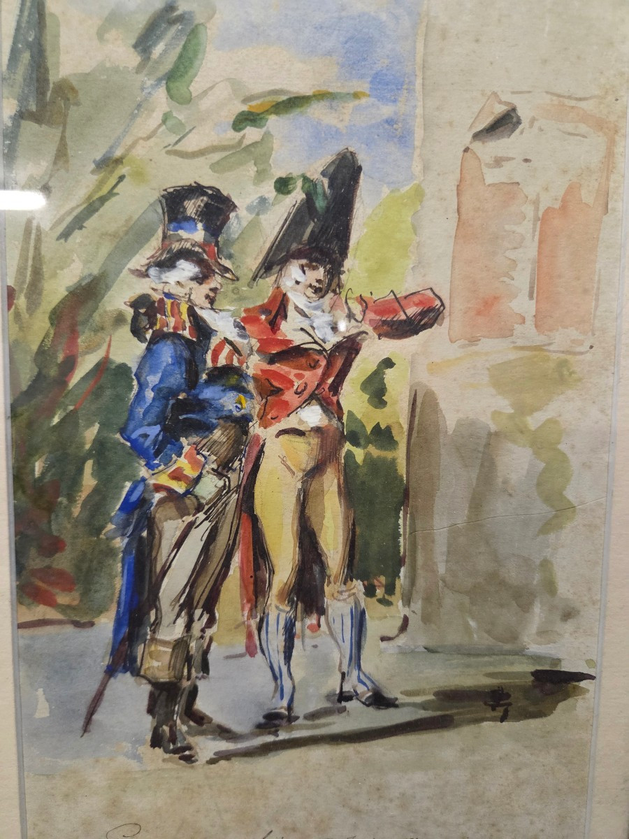 Gouache On Paper By Georges Cain-photo-1