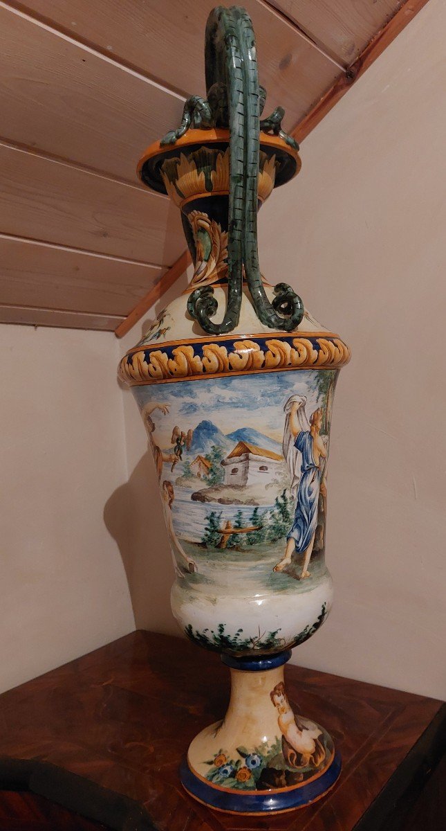 Vase en Majolique italienne-photo-5