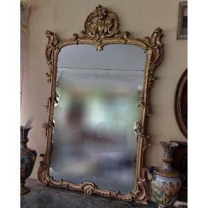 Miroir En Bois Doré 