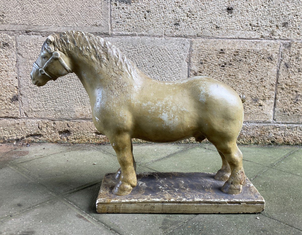 Sculpture De Cheval En Plâtre -photo-2