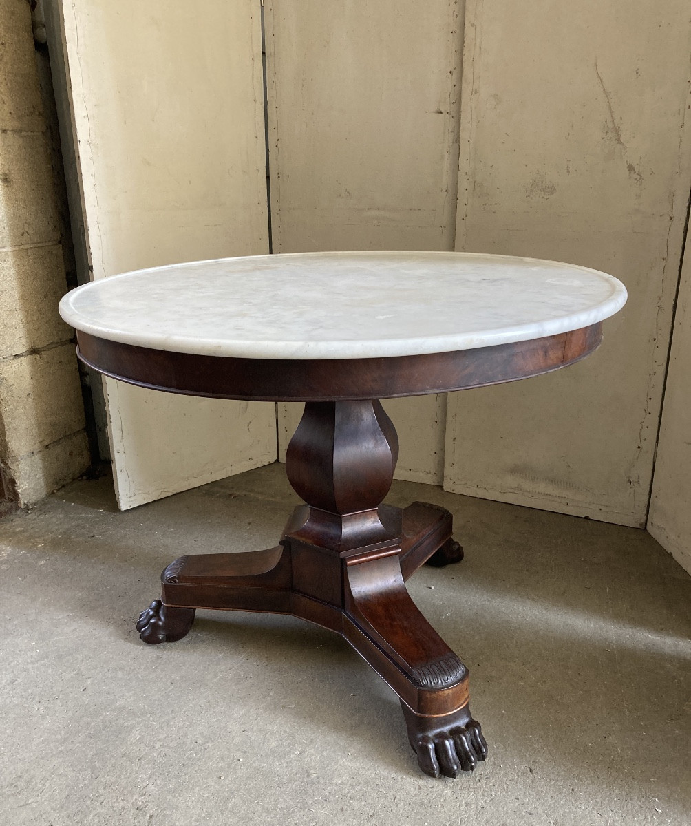 Empire Period Pedestal Table-photo-4