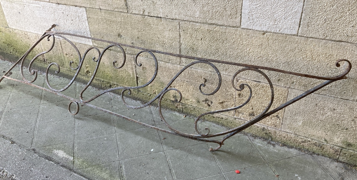 Set Of Wrought Iron Staircase Grilles, Early 18th Century -photo-4