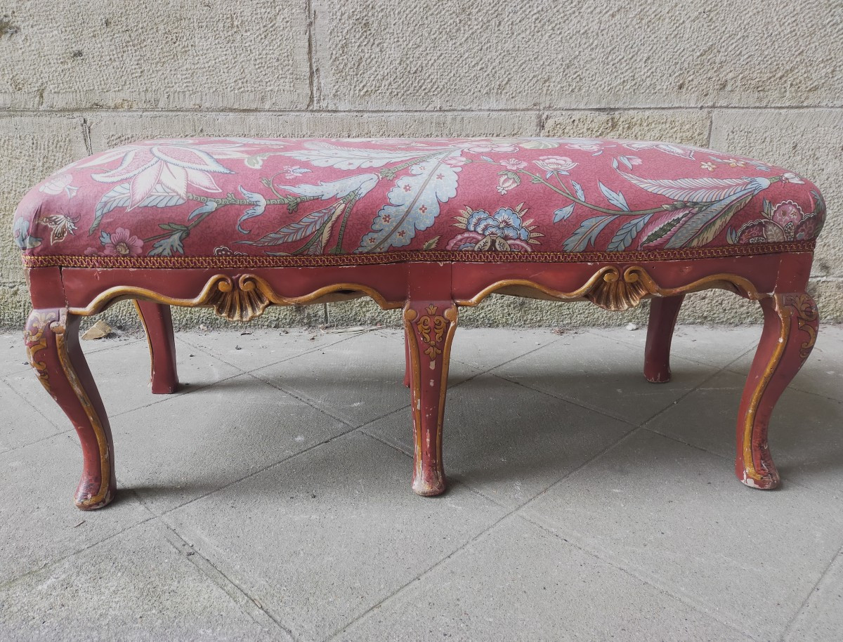 Small Venetian Style Bench Stool-photo-2