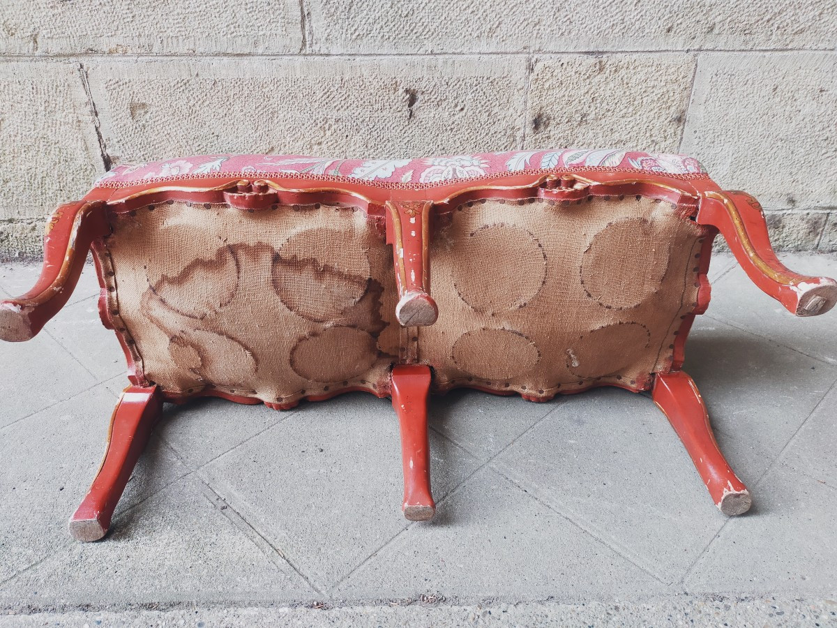 Small Venetian Style Bench Stool-photo-2