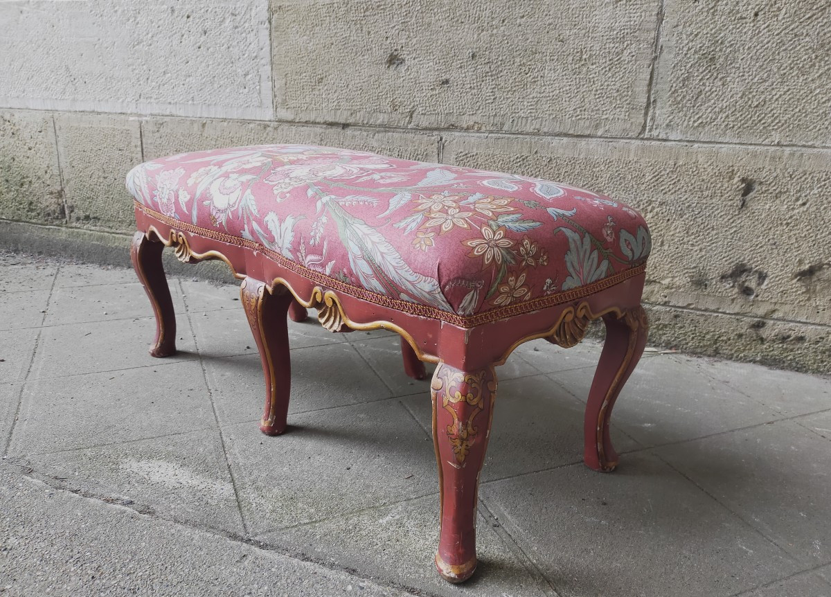 Small Venetian Style Bench Stool