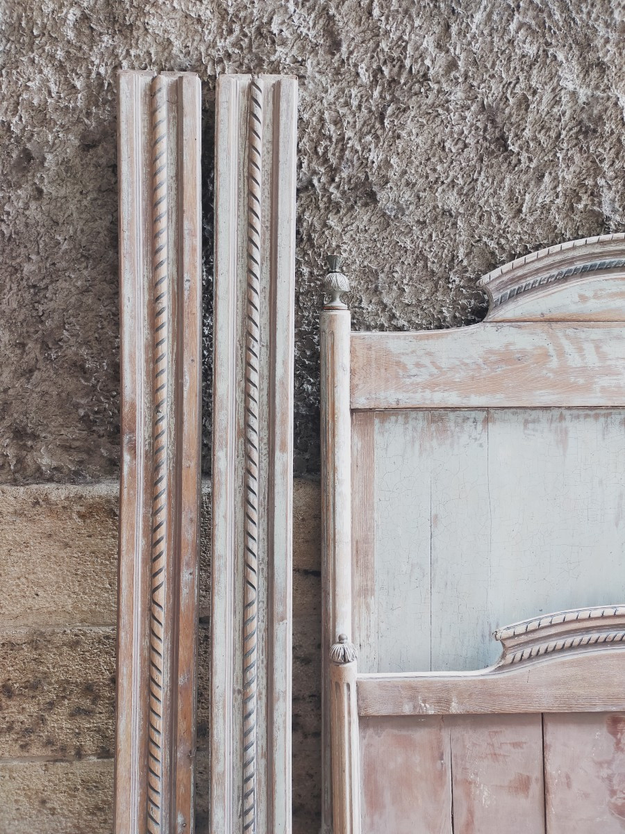 Lit en bois d'époque 18eme-photo-2