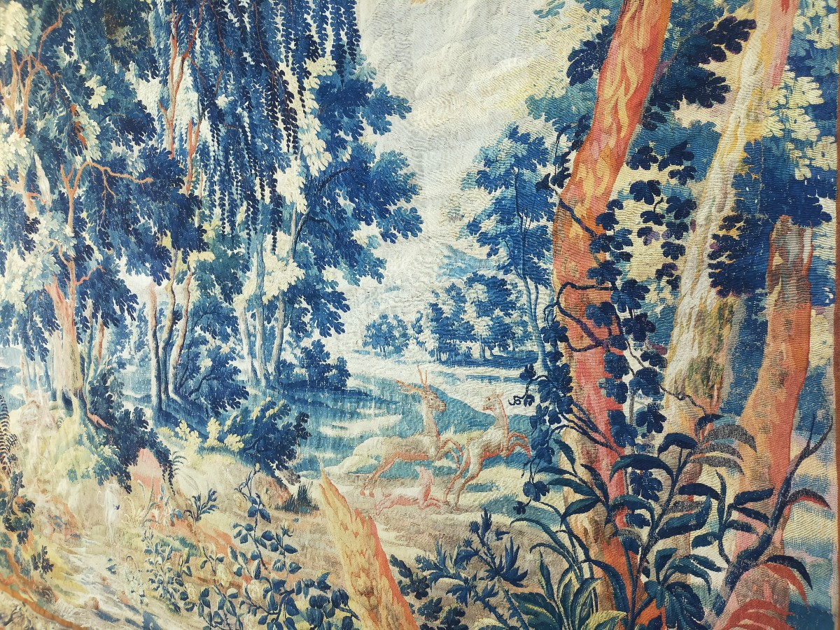 Large Oudenaarde Tapestry 17th Century-photo-2