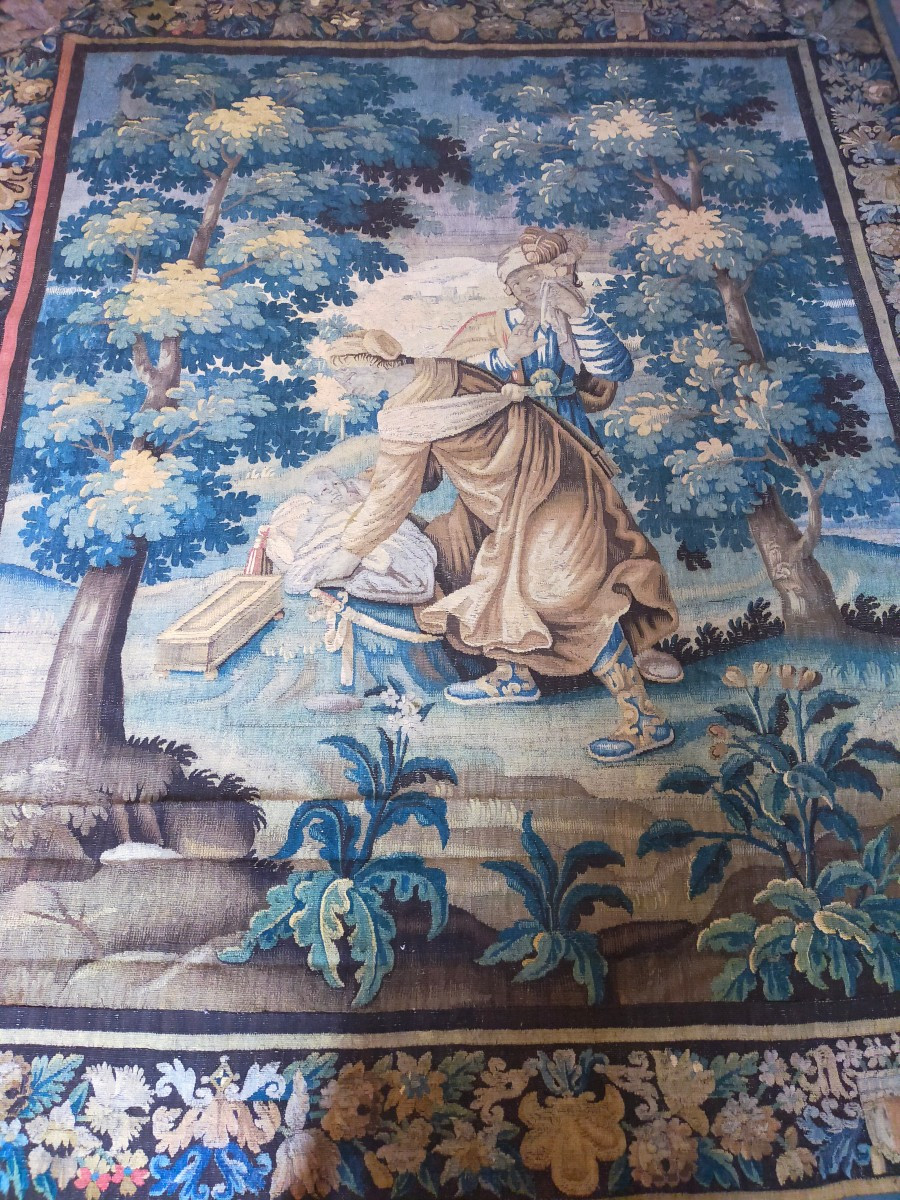 Tapisserie Aubusson 17ème siècle-photo-3