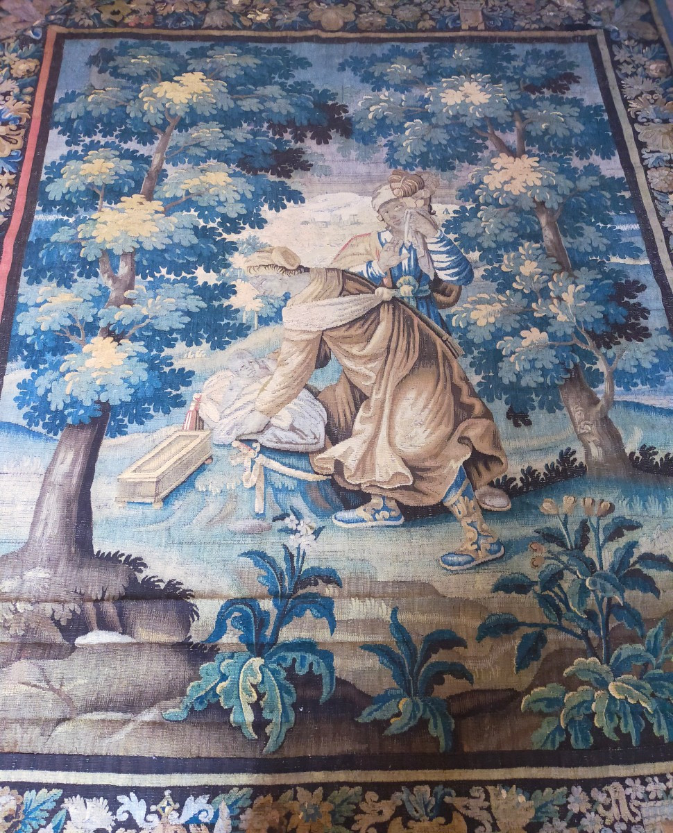 Tapisserie Aubusson 17ème siècle-photo-7