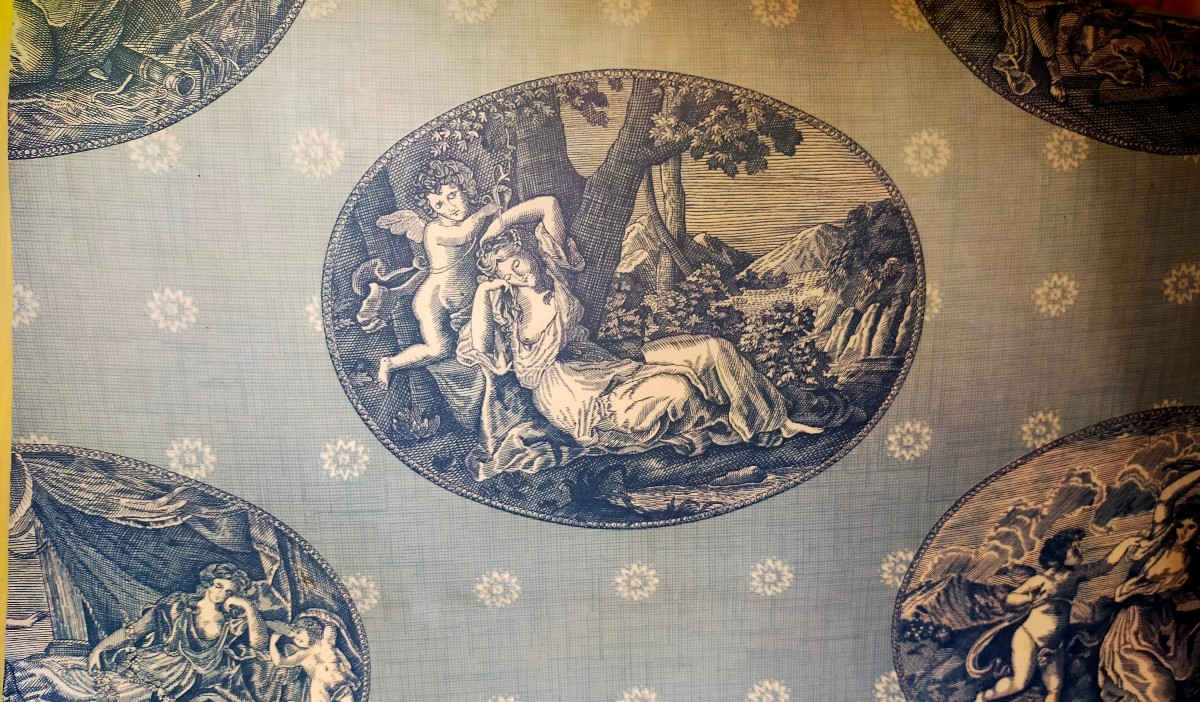 Paire de ciel de lits en toile de Jouy-photo-4