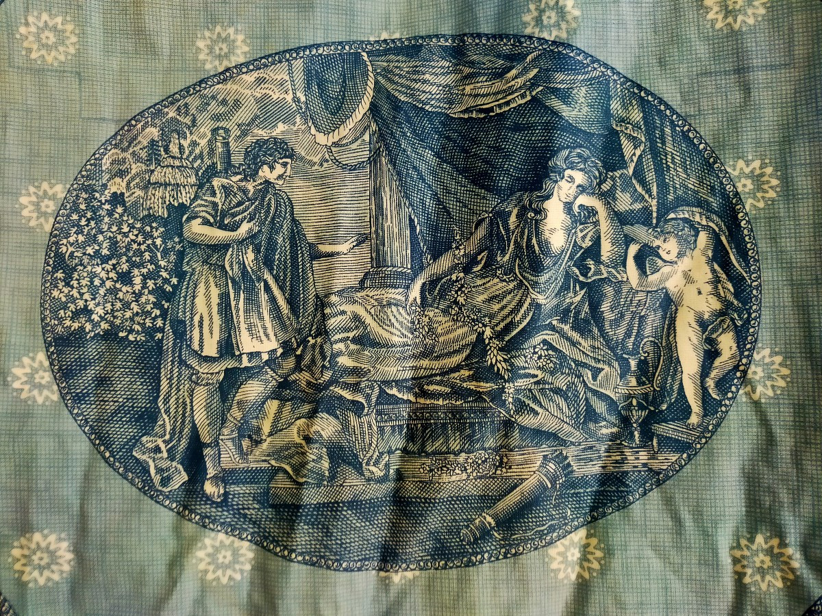 Paire de ciel de lits en toile de Jouy-photo-5